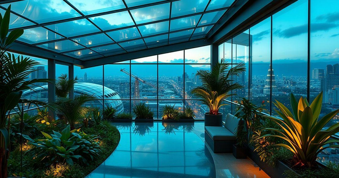 Telhado de vidro para varanda: elegância e luminosidade para seu espaço externo