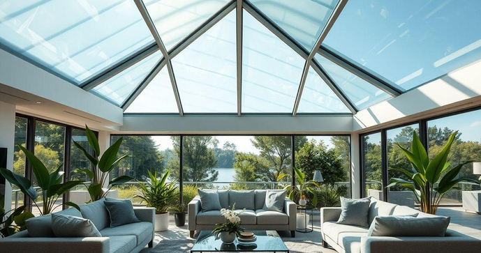 Telhado de vidro temperado: elegância e funcionalidade para sua casa